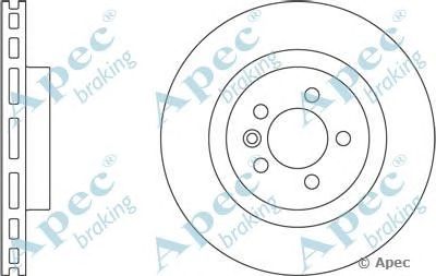 APEC BRAKING dsk2498 -  Тормозной диск